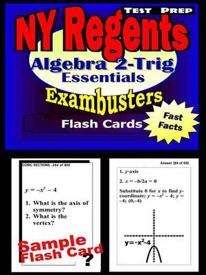 cover image of NY Regents Algebra 2-Trigonometry Test Prep Review - Exambusters Flashcards